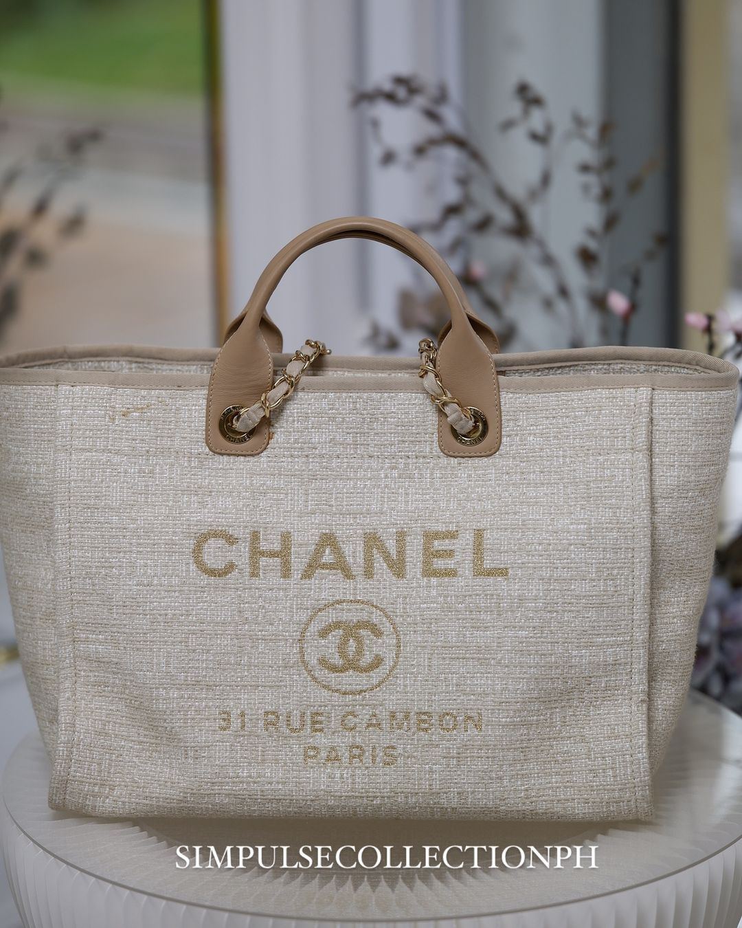 C Deauville Tote Bag GHW