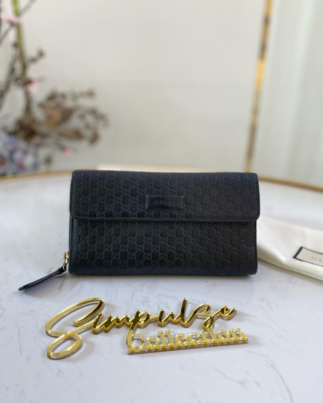 G Monogram Guccissima Long Wallet