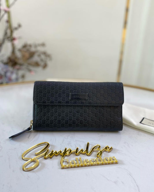 G Monogram Guccissima Long Wallet