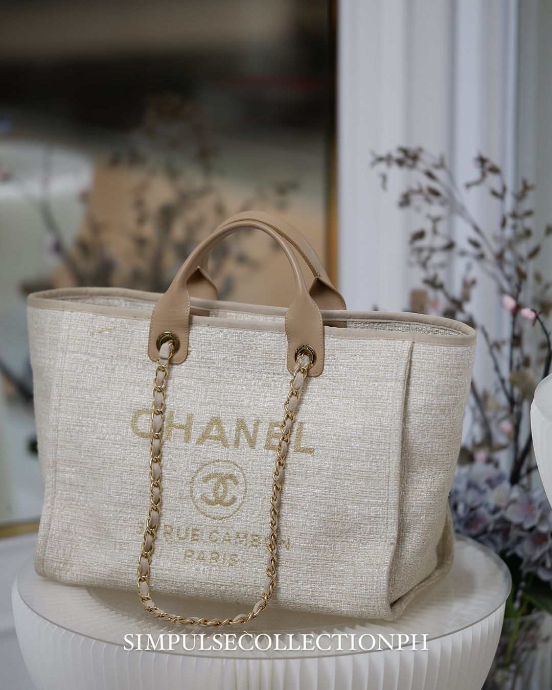 C Deauville Tote Bag GHW