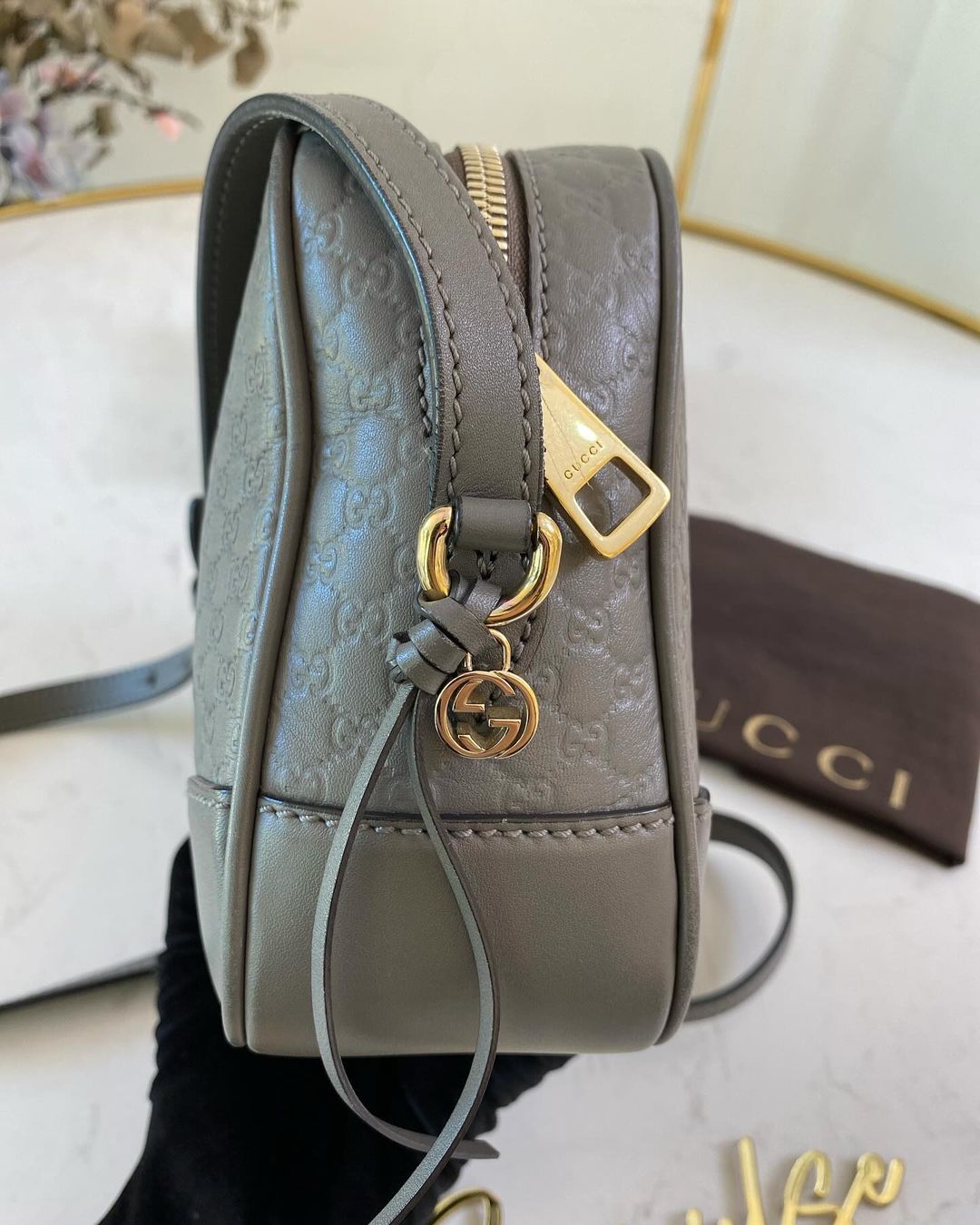 GG Bree Leather Crossbody Bag