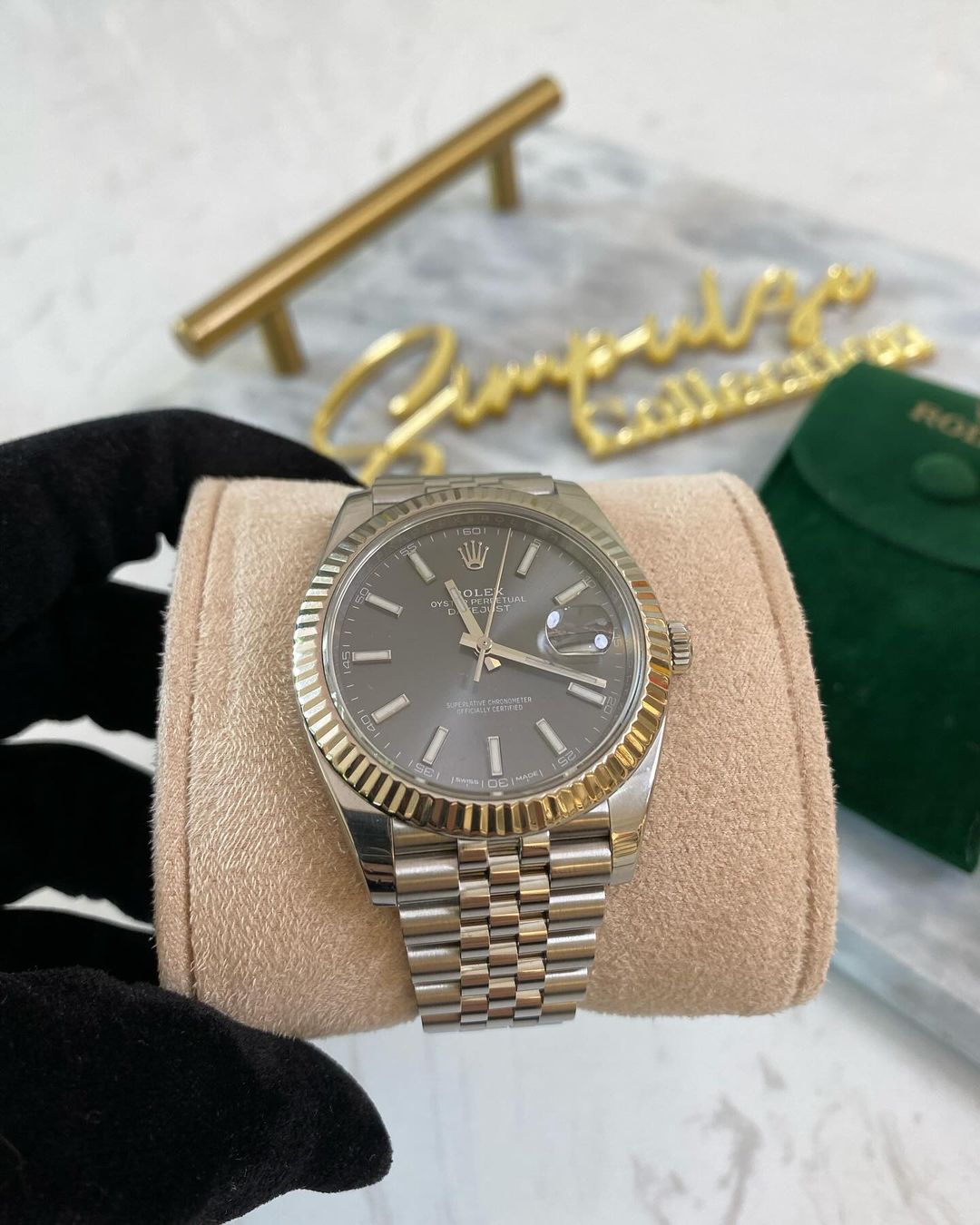 Datejust 41mm white gold bezel