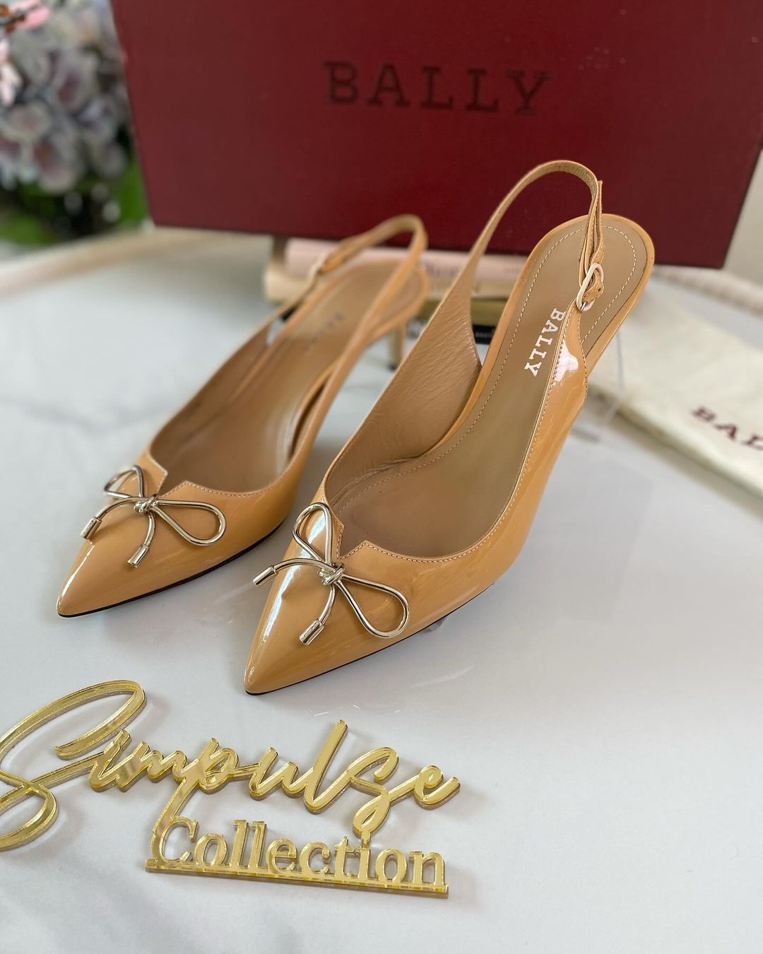 Bálly Ribbon Logo Heels