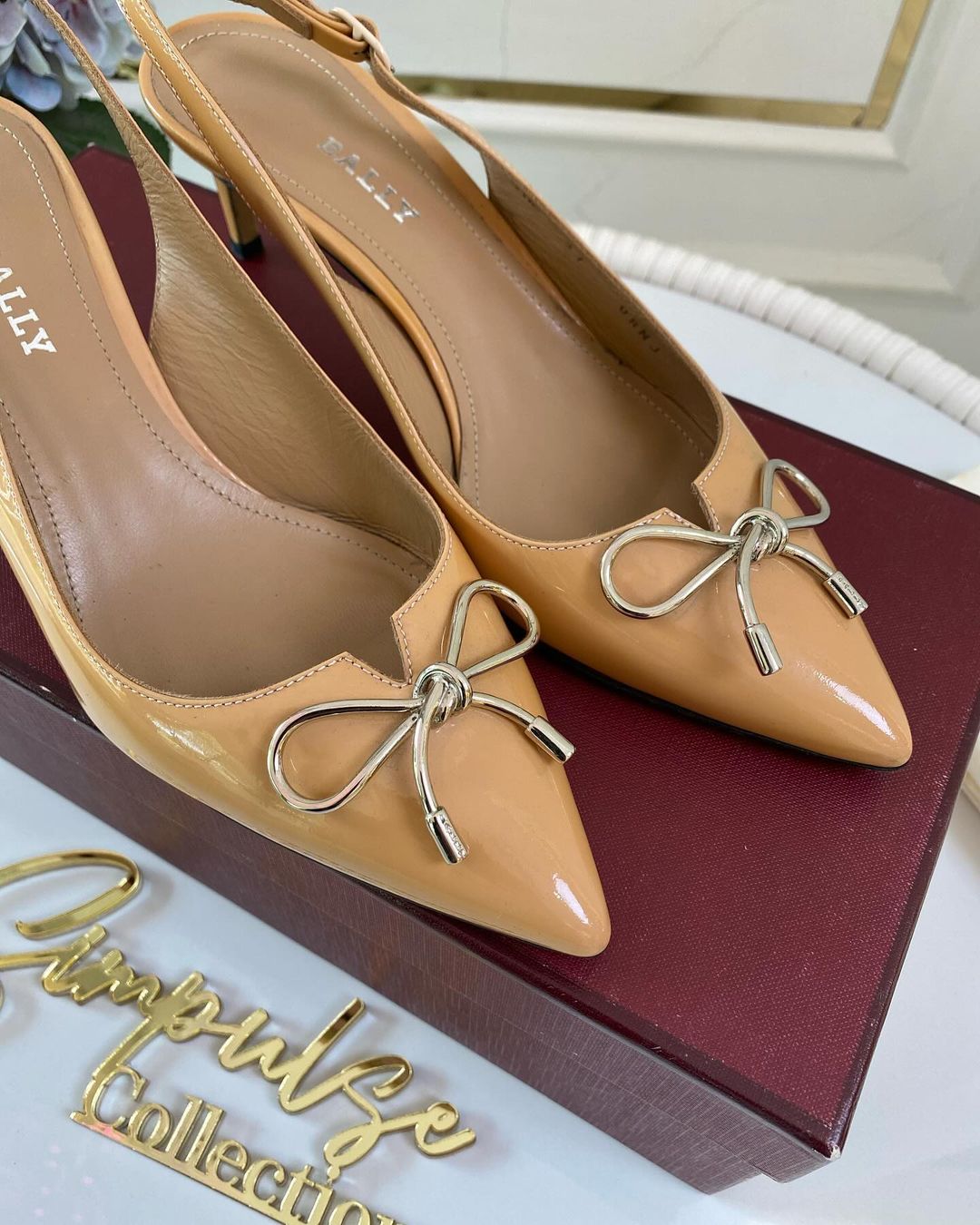 Bálly Ribbon Logo Heels