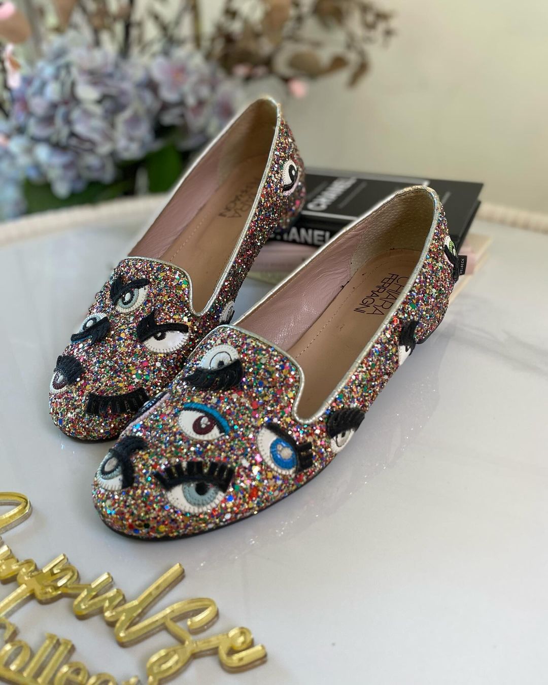 C Ferragni Poppy Flats Multi-Color