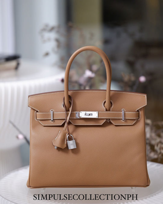 H Birkin 30 Gold in Epsom Leather PHW