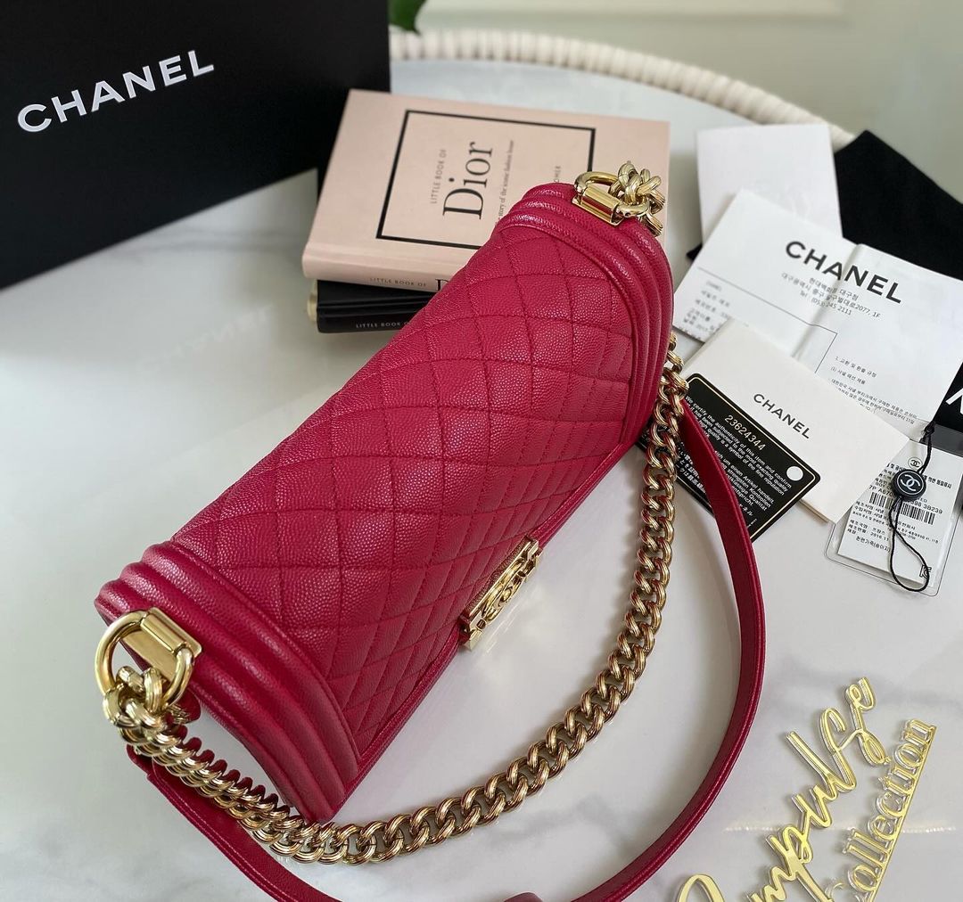 Chanel Leboy Caviar Pink Old Medium GHW