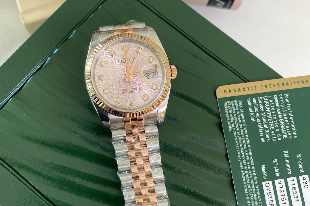 R Datejust Pink Anniversary Diamond Dial