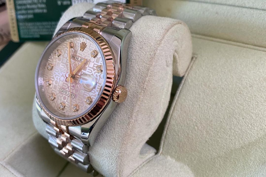 R Datejust Pink Anniversary Diamond Dial