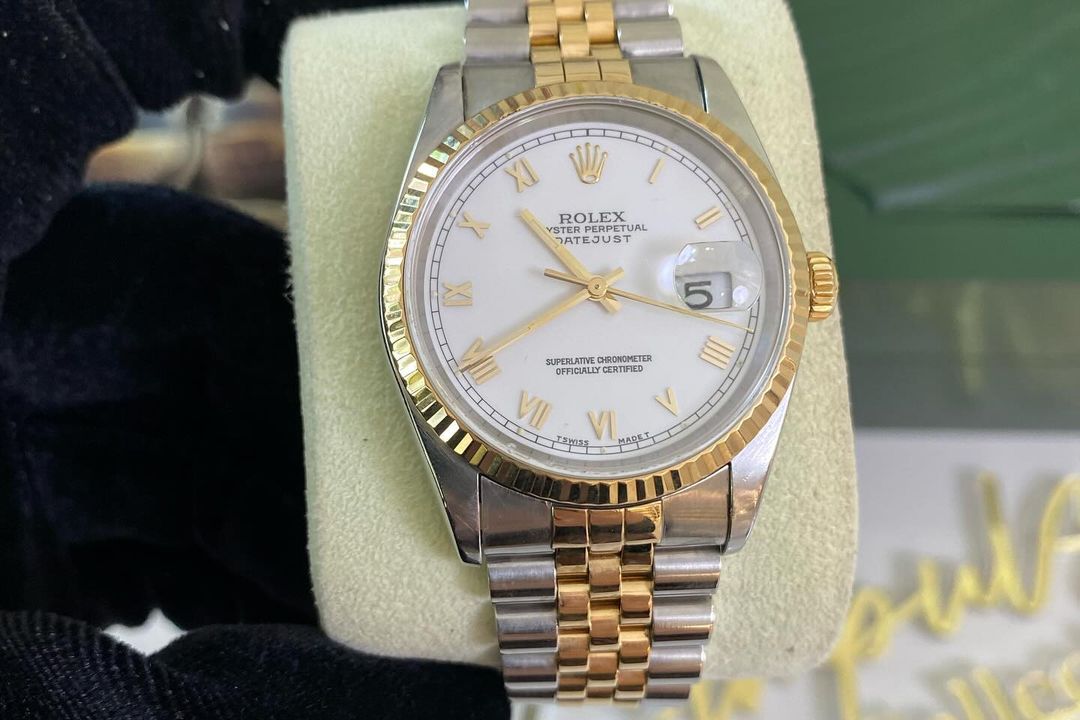 R Datejust 36mm White Roman Dial