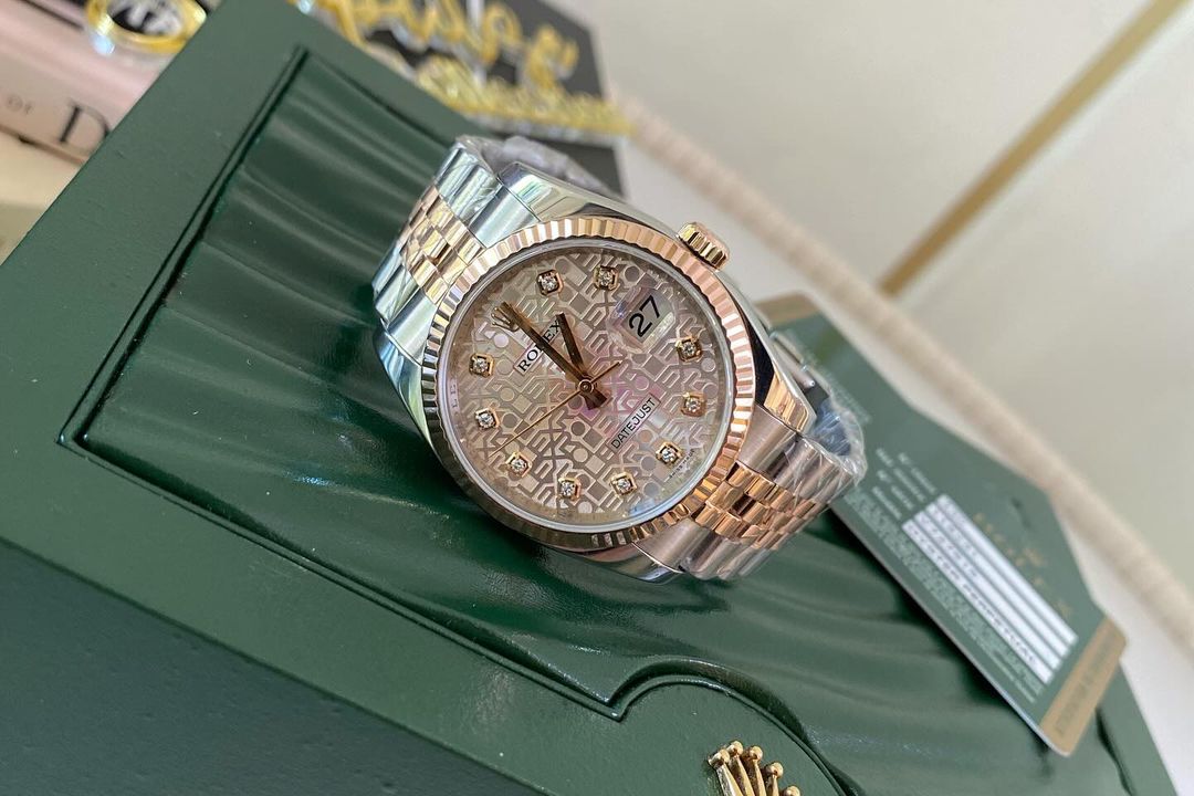 R Datejust Pink Anniversary Diamond Dial