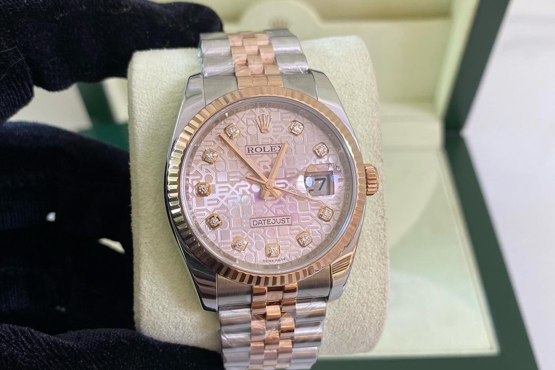 R Datejust Pink Anniversary Diamond Dial