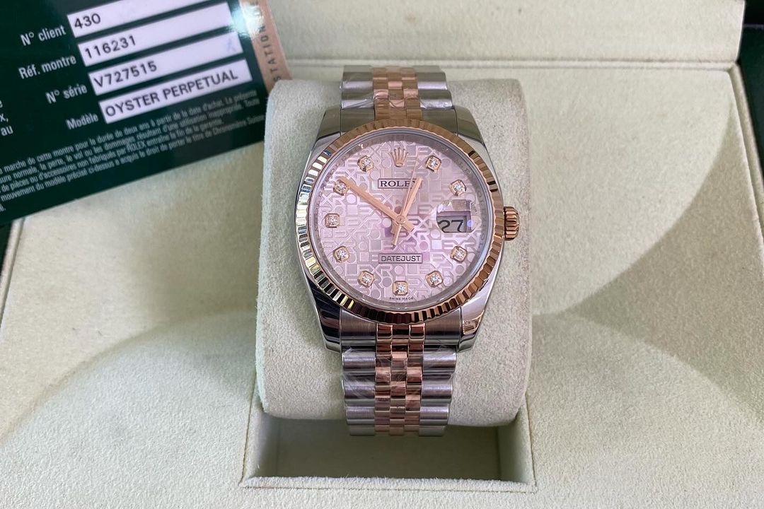 R Datejust Pink Anniversary Diamond Dial