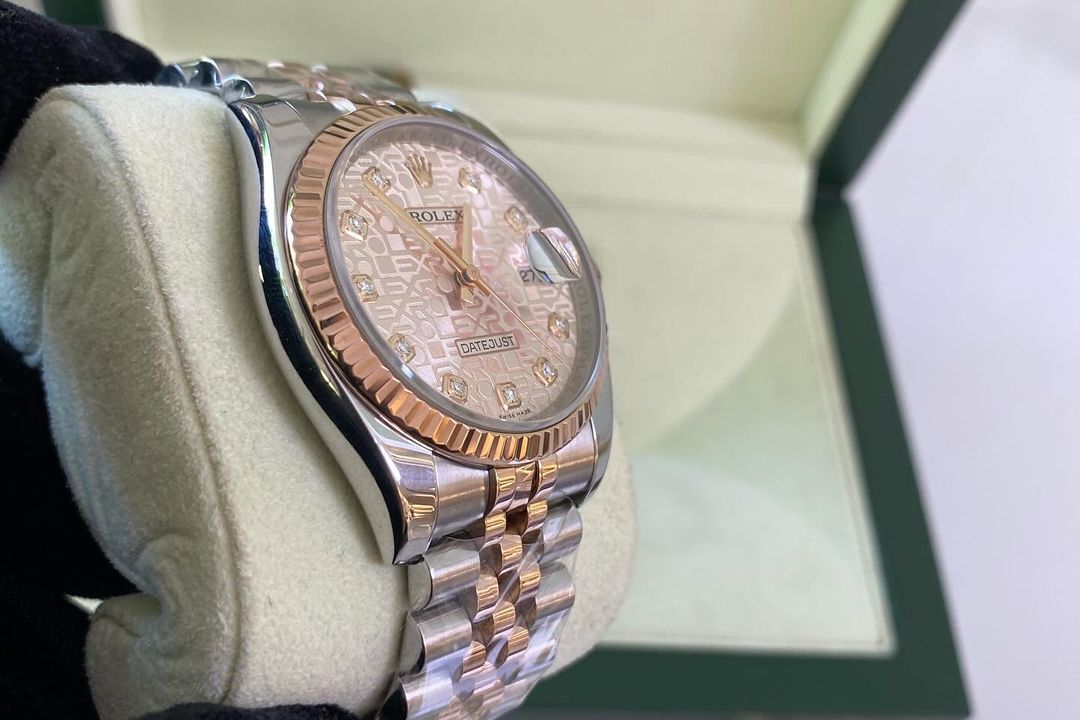 R Datejust Pink Anniversary Diamond Dial