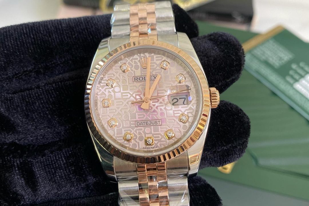 R Datejust Pink Anniversary Diamond Dial