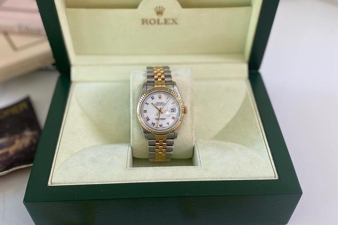 R Datejust 36mm White Roman Dial