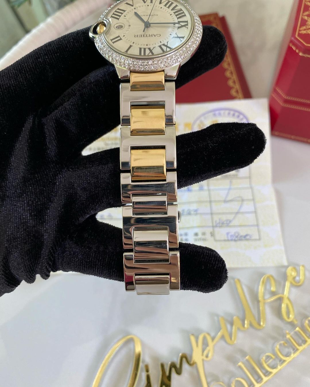 Cartier Ballon Bleu w/ Diamond Bezel