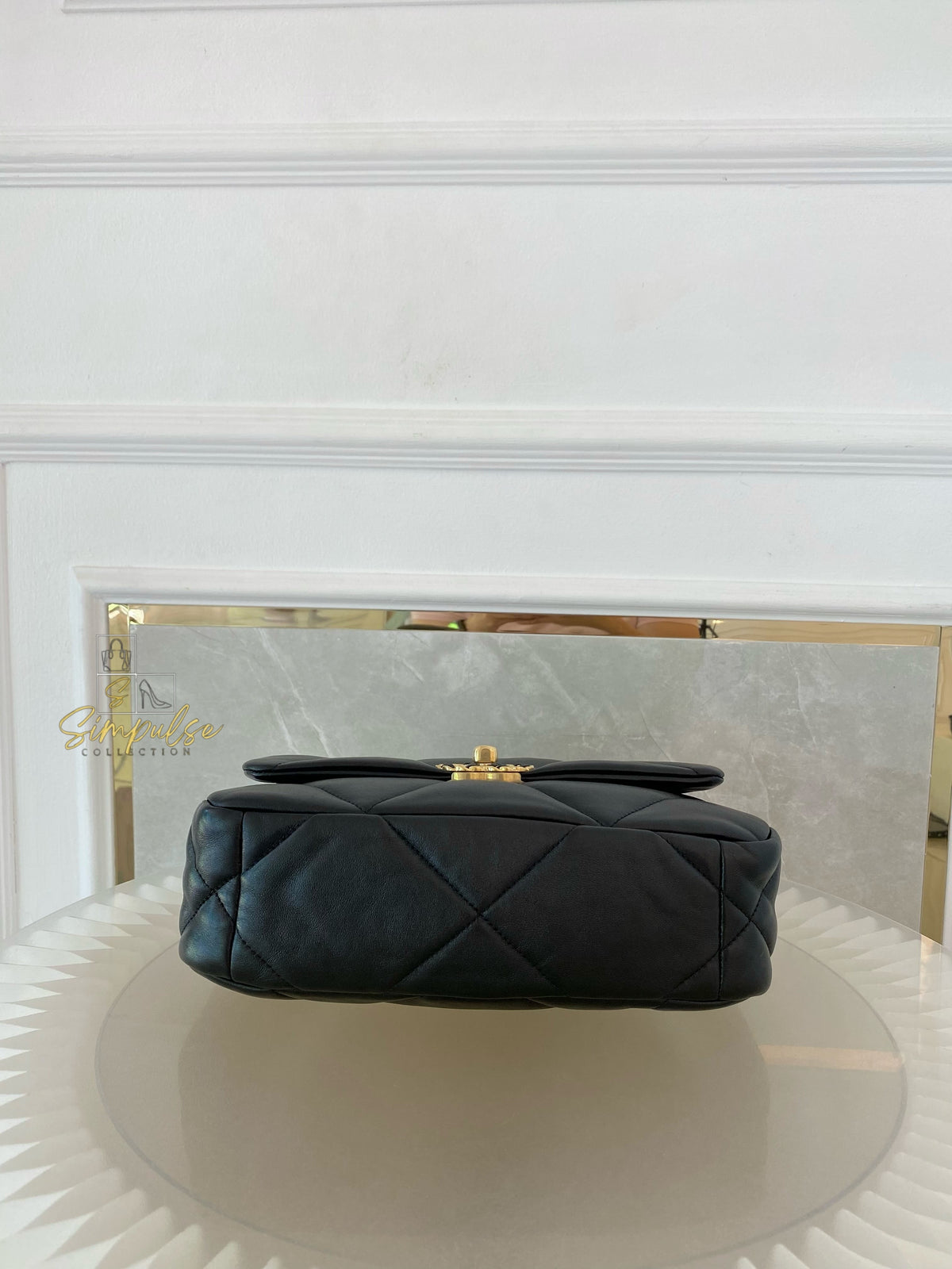 CHANEL C19 SMALL BLACK