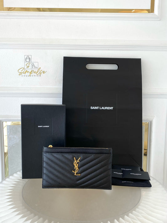 Yves Saint Laurent Cassandre Matelasse Monogram Bill Pouch