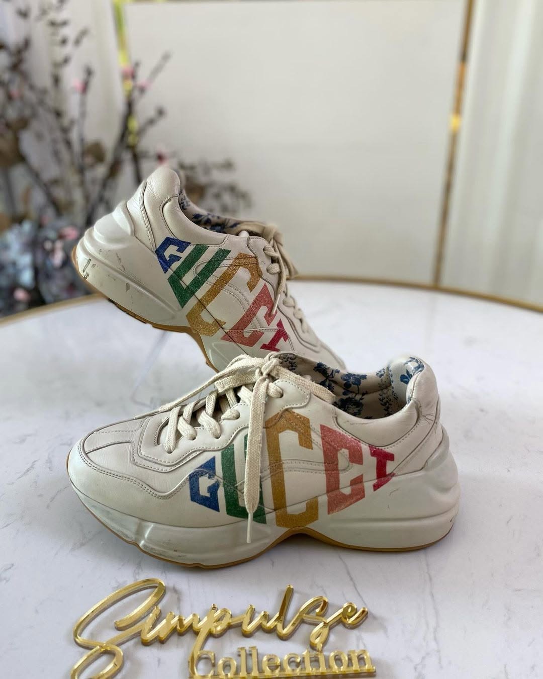GUCCI Rhyton Glitters Sneakers