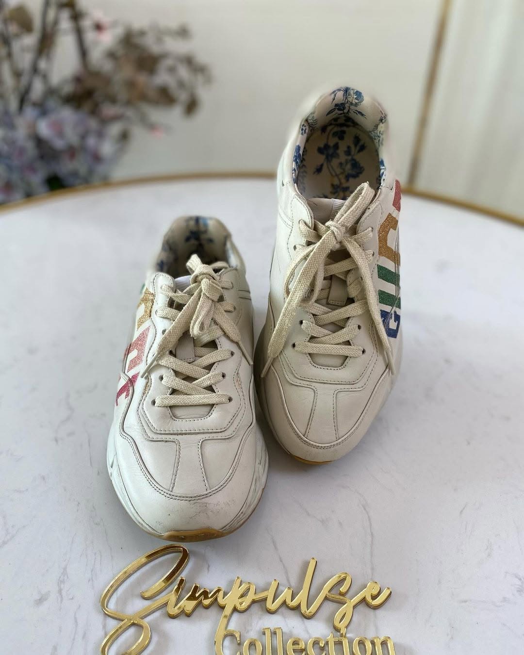 GUCCI Rhyton Glitters Sneakers