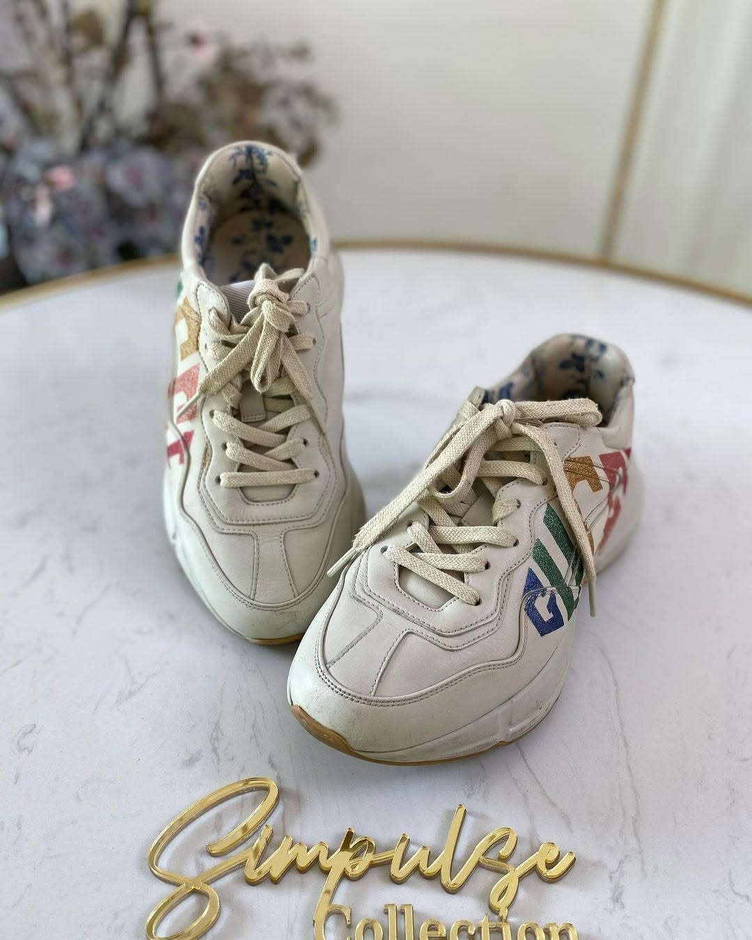 GUCCI Rhyton Glitters Sneakers