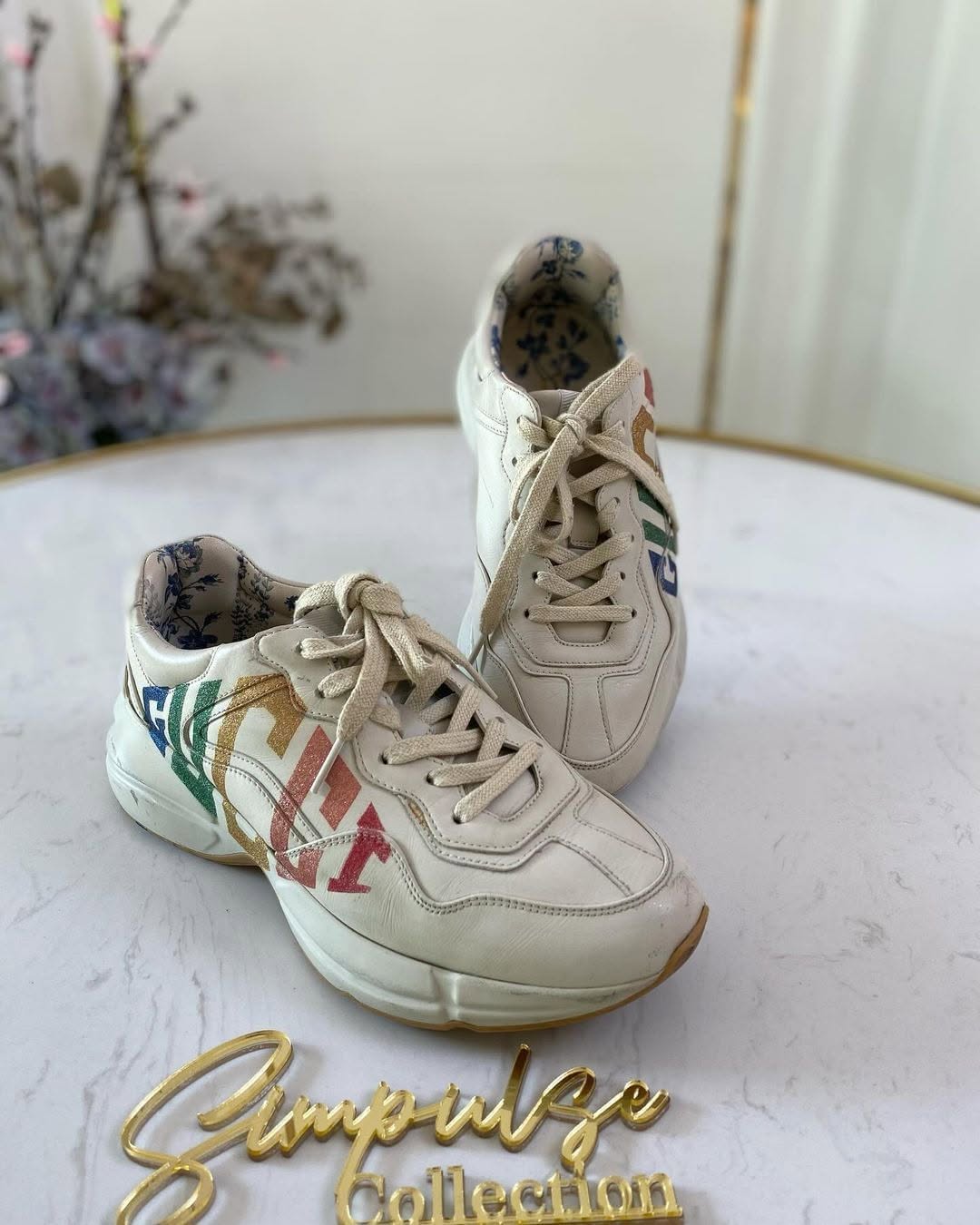 GUCCI Rhyton Glitters Sneakers