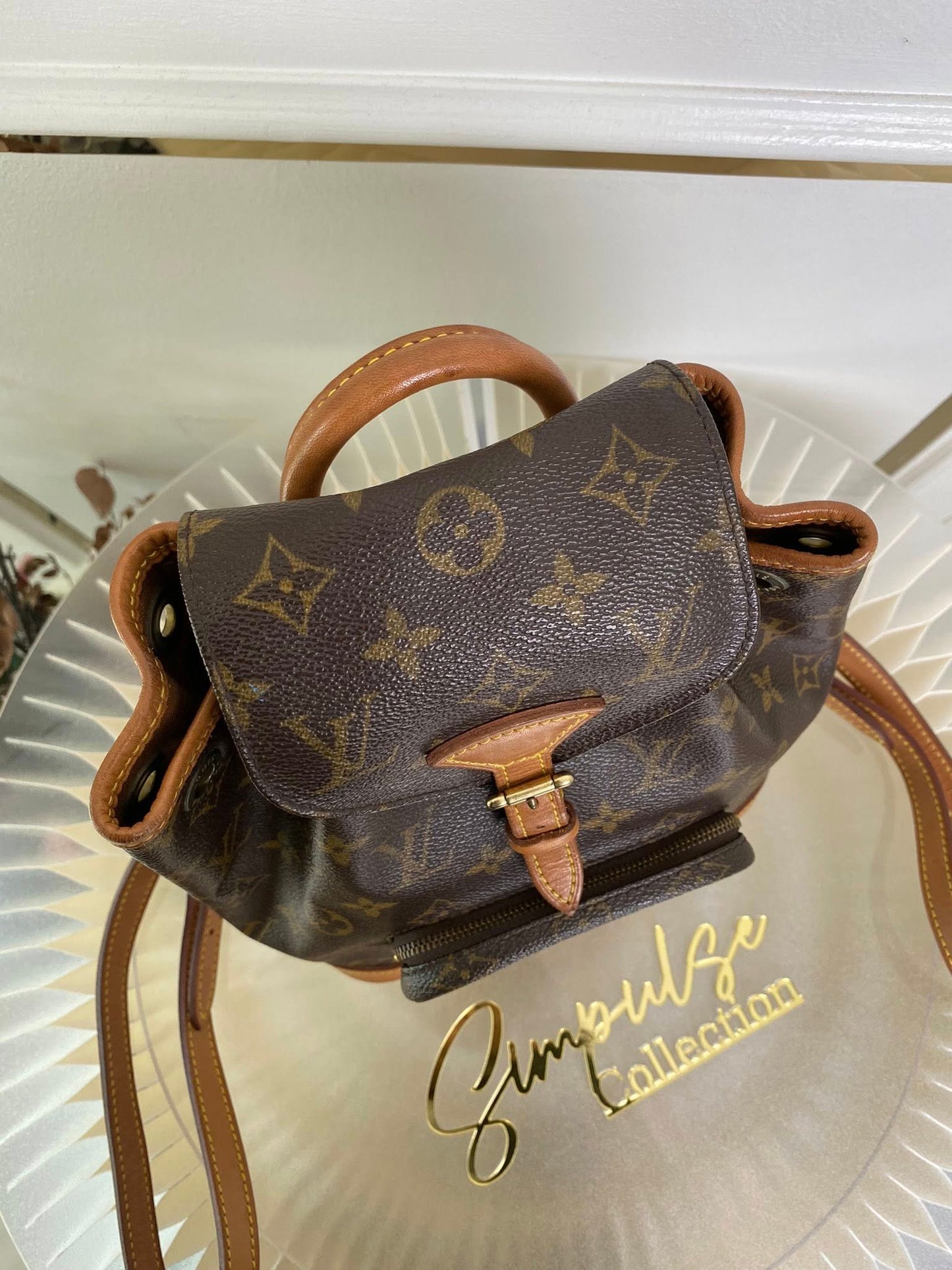 Louis Vuitton Montsouris Mono Backpack Vintage Pm Size