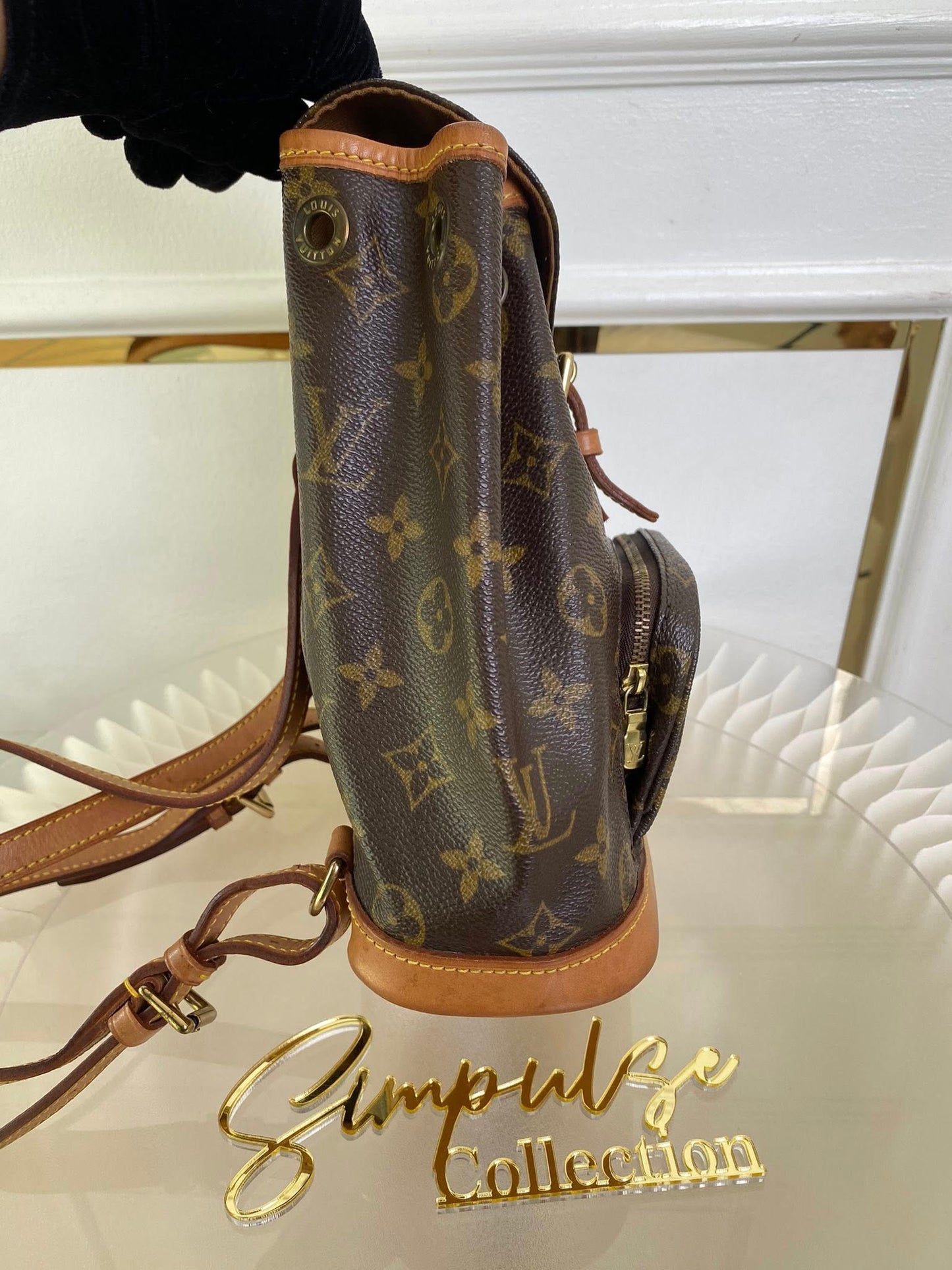Louis Vuitton Montsouris Mono Backpack Vintage Pm Size