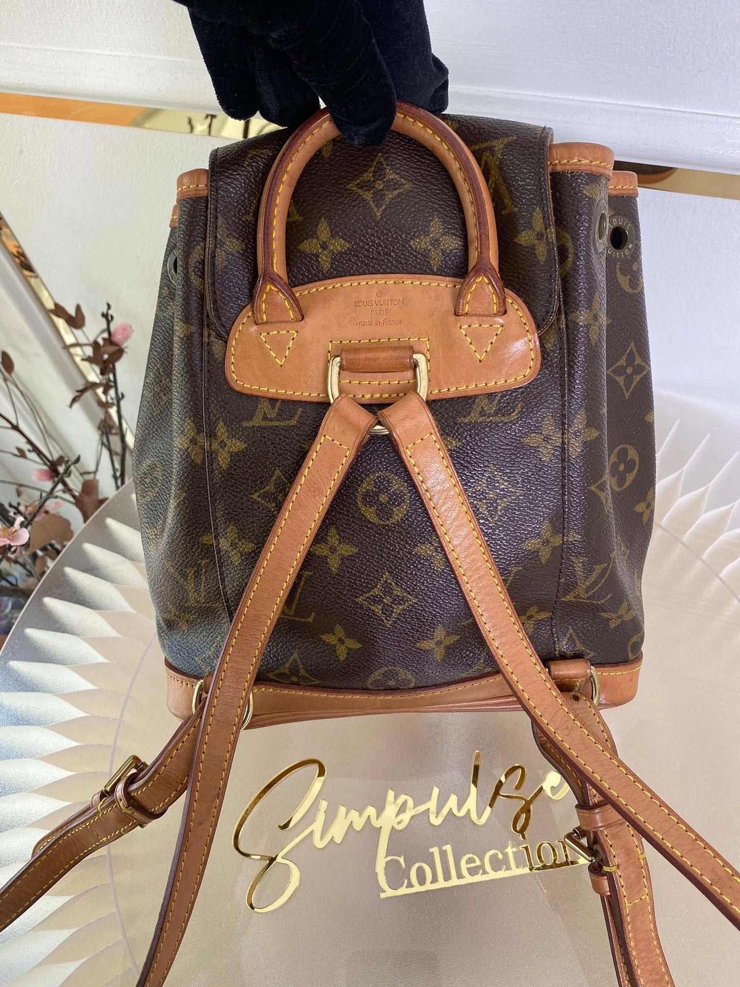 Louis Vuitton Montsouris Mono Backpack Vintage Pm Size