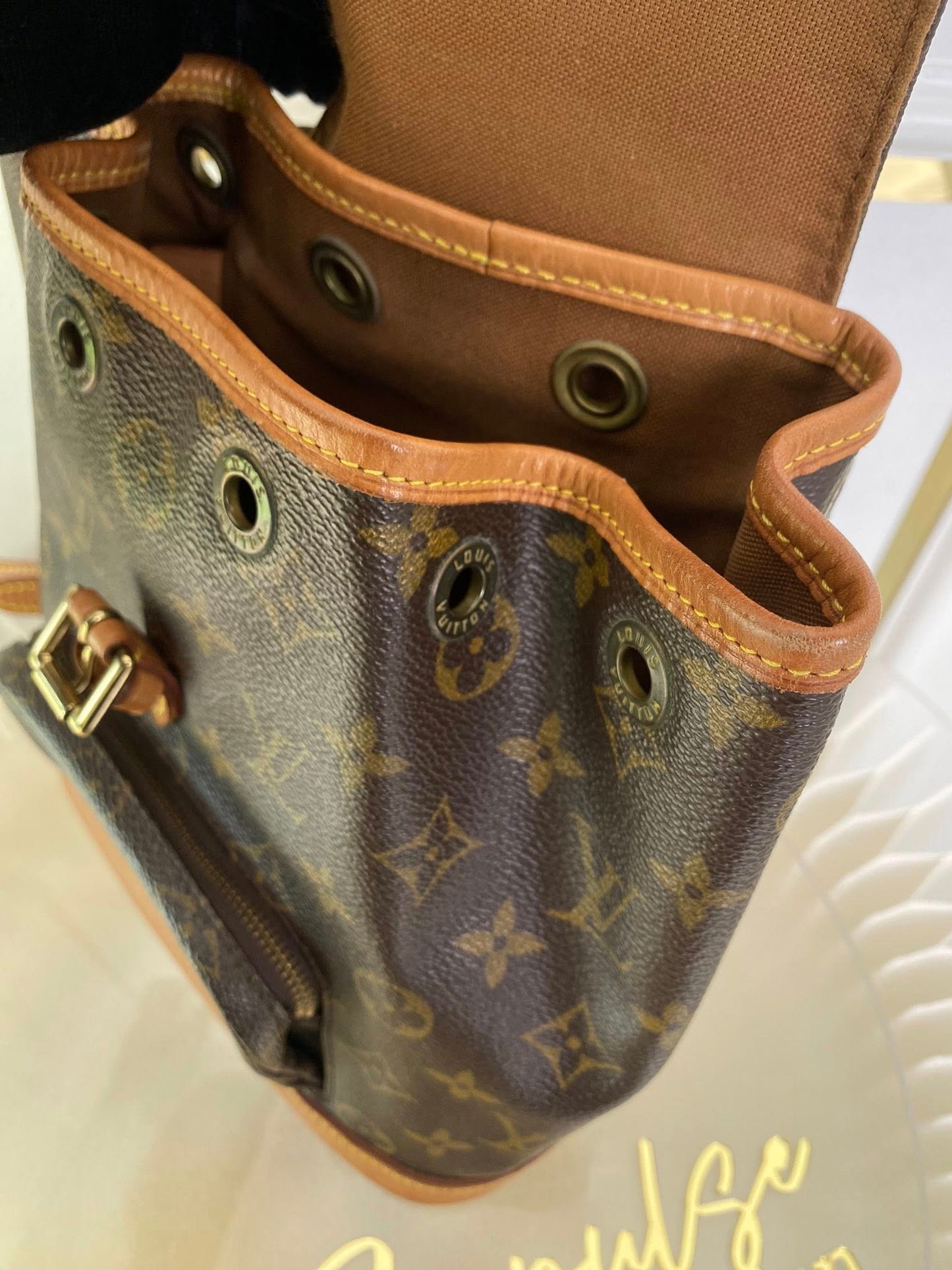 Louis Vuitton Montsouris Mono Backpack Vintage Pm Size
