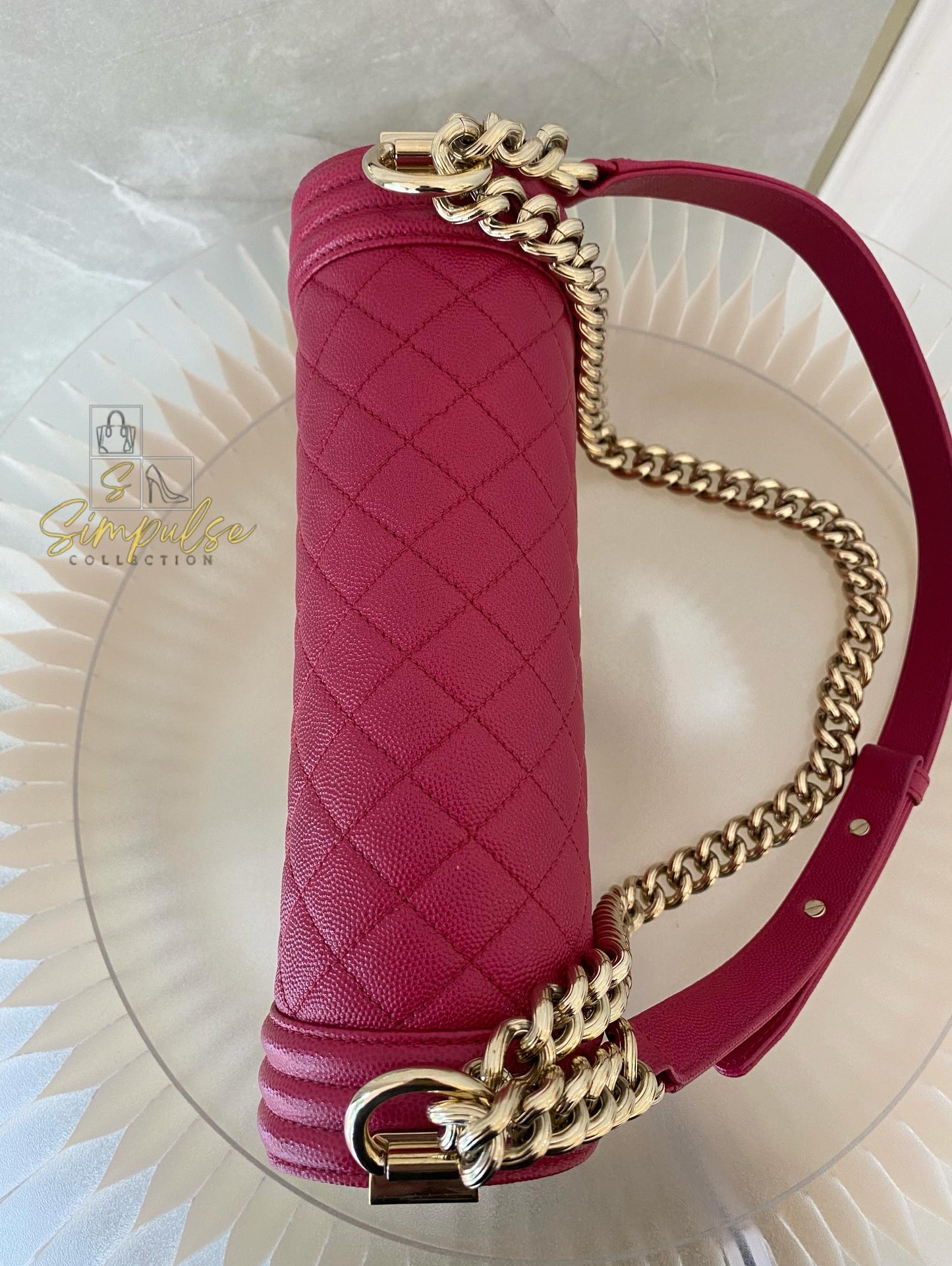 Chanel Leboy Caviar Pink Old Medium GHW