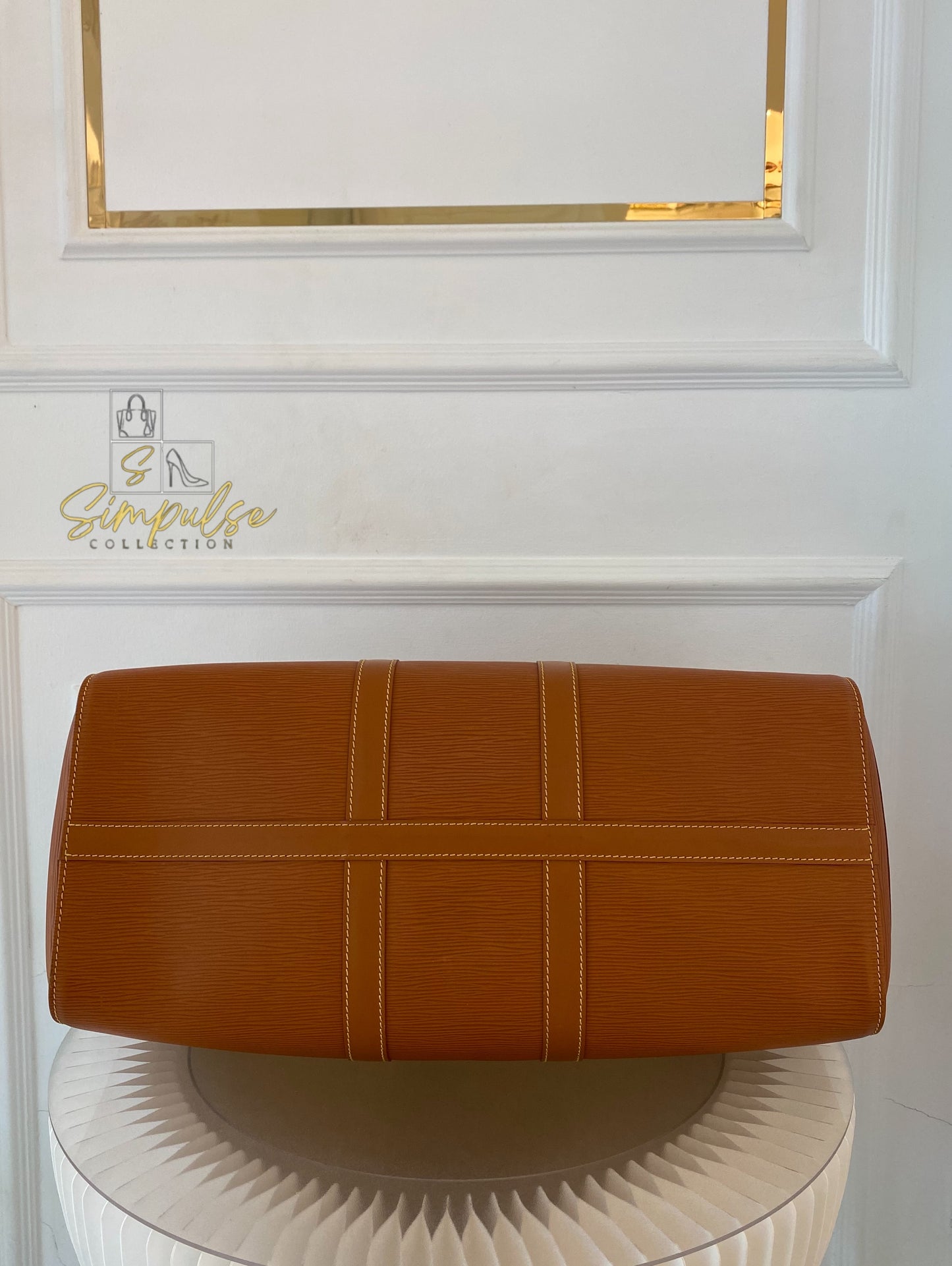 Louis Vuitton Keepall Epi Leather Cipango Gold