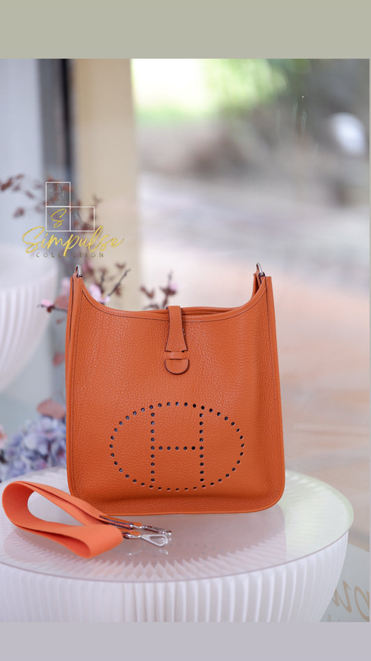 Hermes Evelyne Orange Pm