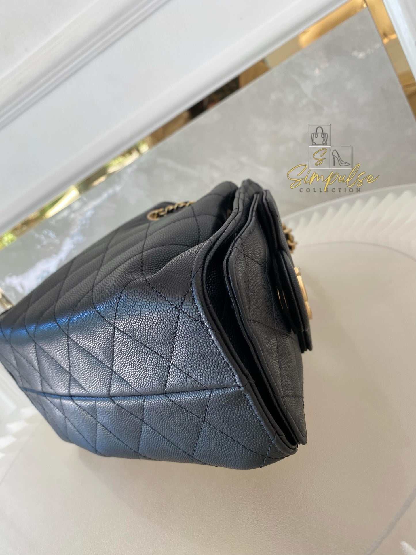 Chanel C25 Mini Black Caviar GHW