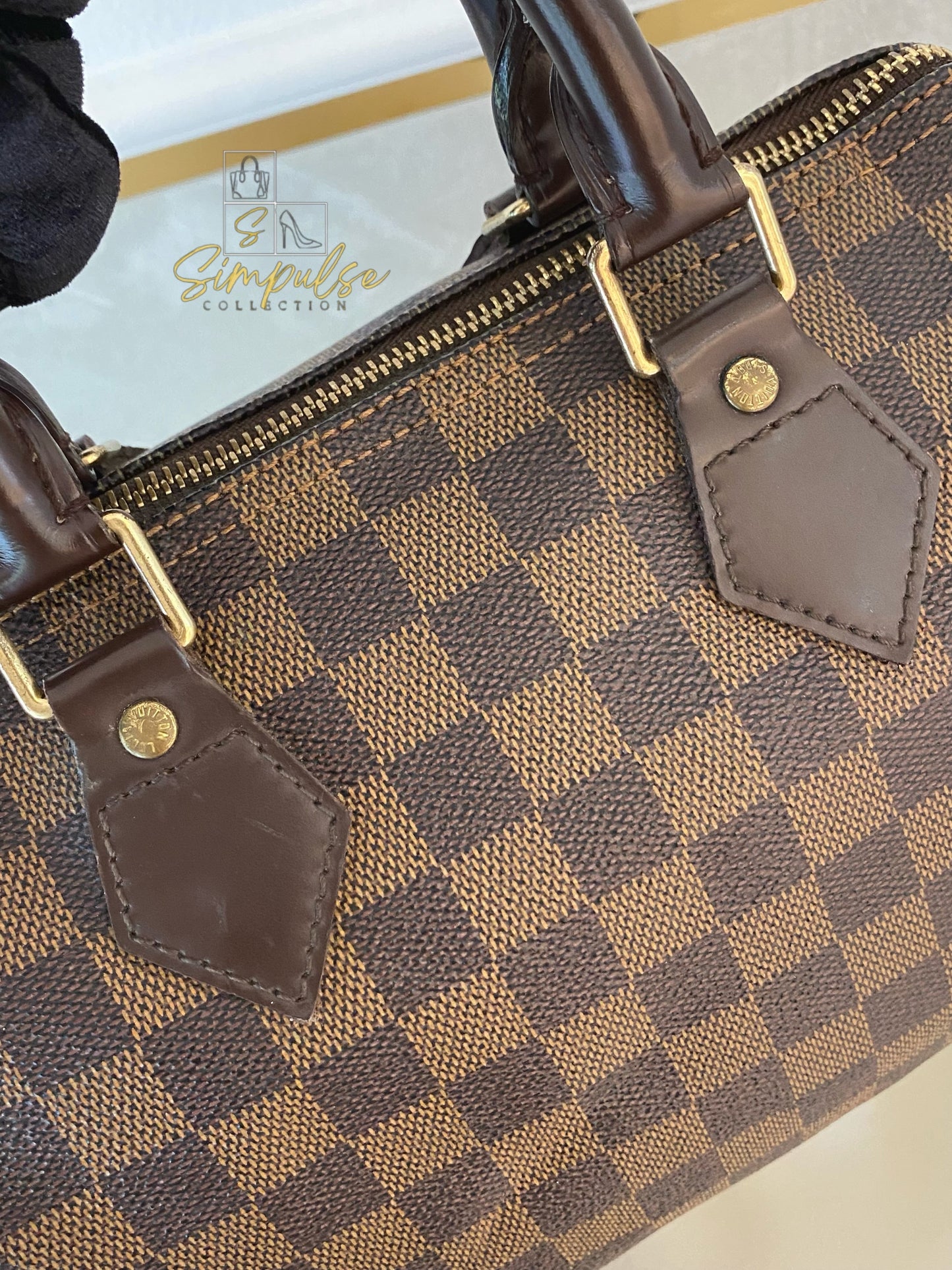 Louis Vuitton Speedy 25 in Damier Ebene