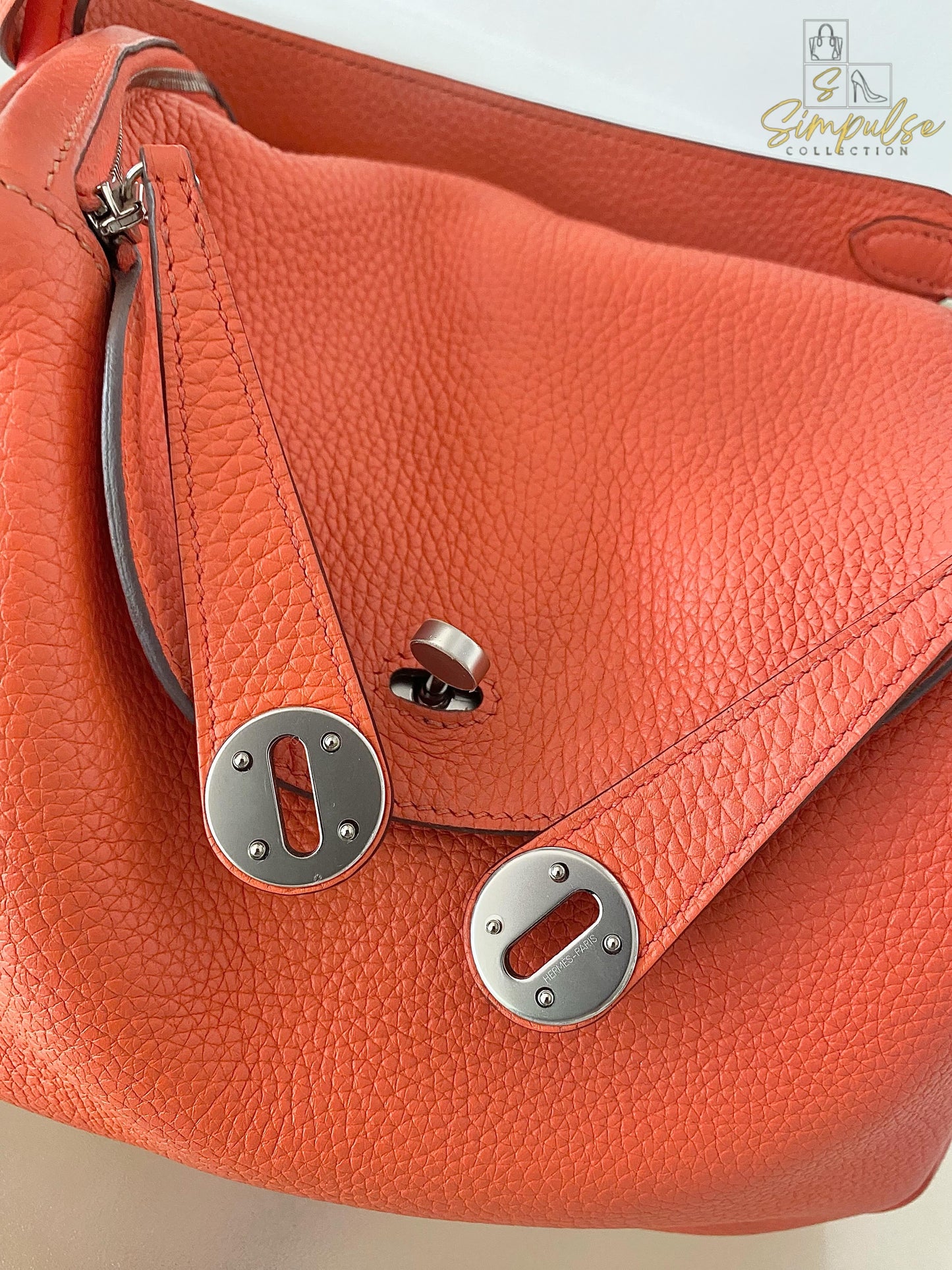 Hermes Lindy 26 in Rose Jaipur PHW