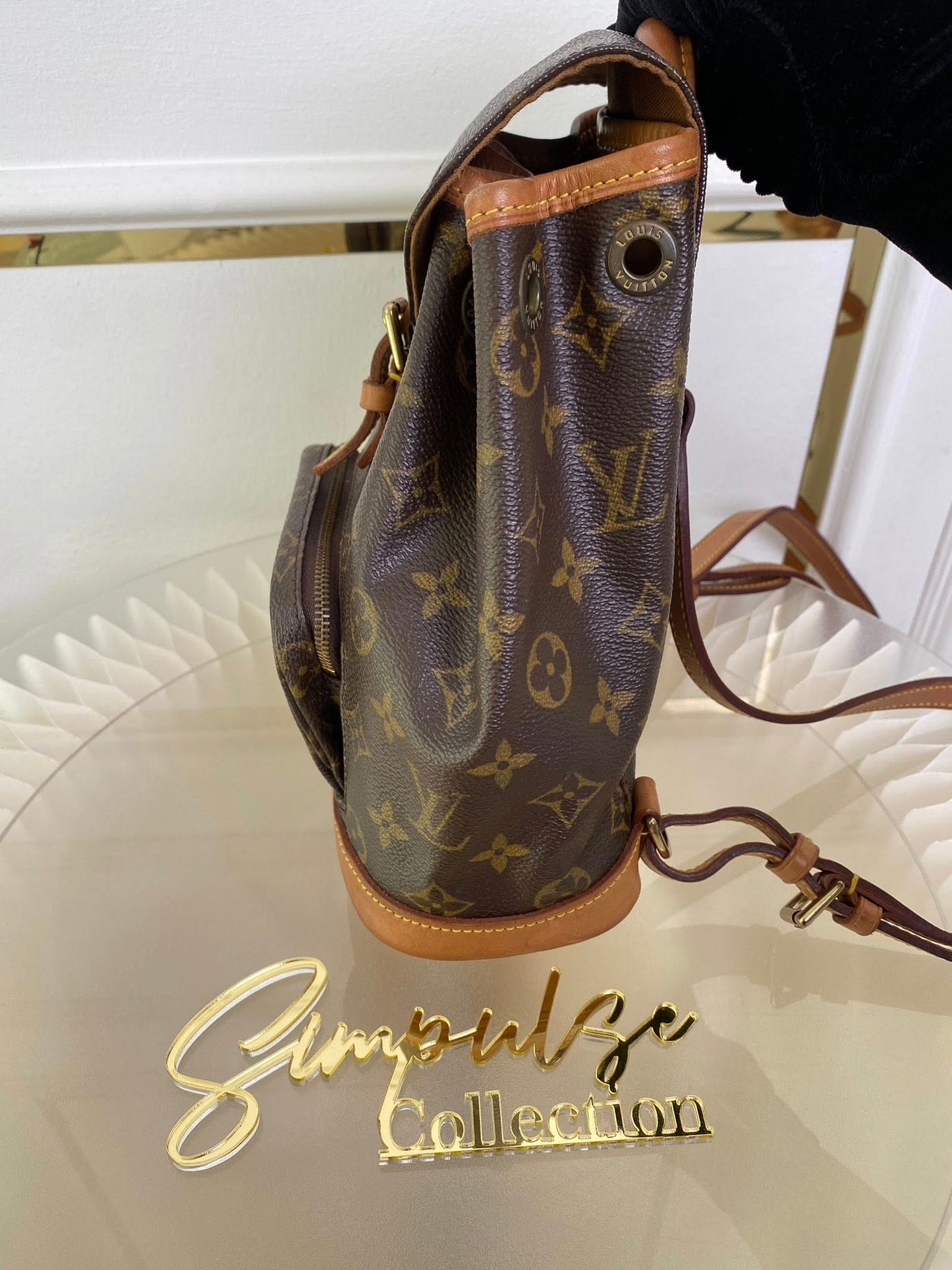 Louis Vuitton Montsouris Mono Backpack Vintage Pm Size