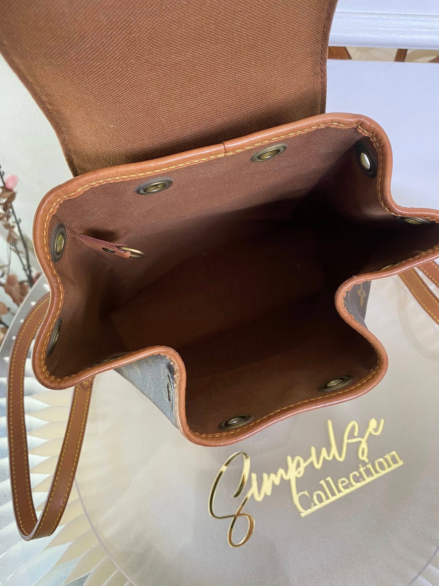 Louis Vuitton Montsouris Mono Backpack Vintage Pm Size