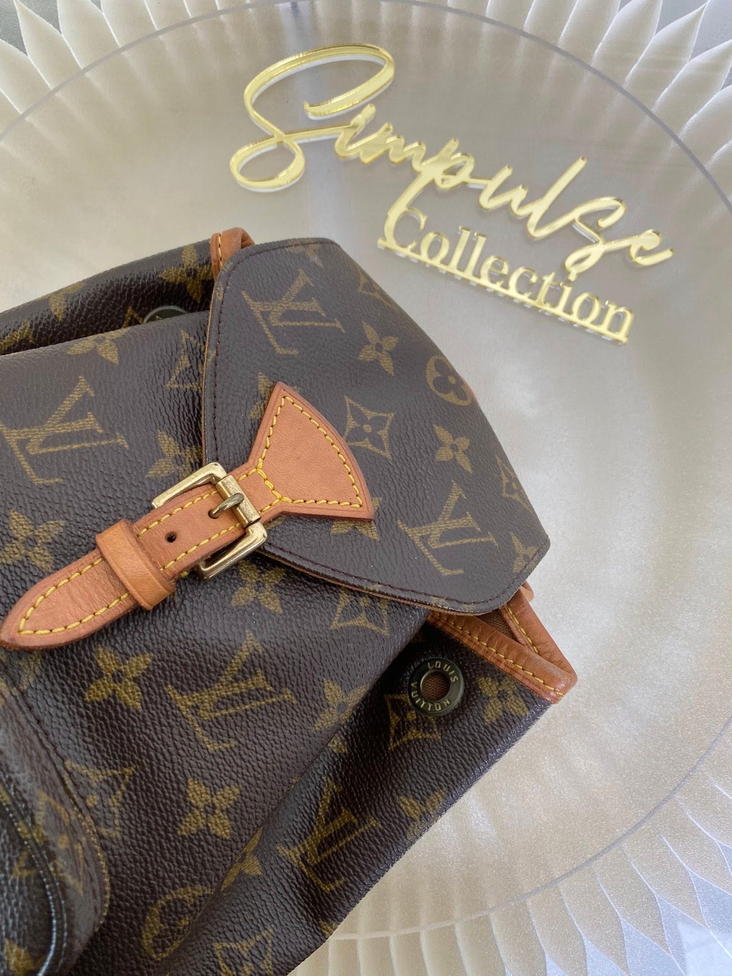 Louis Vuitton Montsouris Mono Backpack Vintage Pm Size