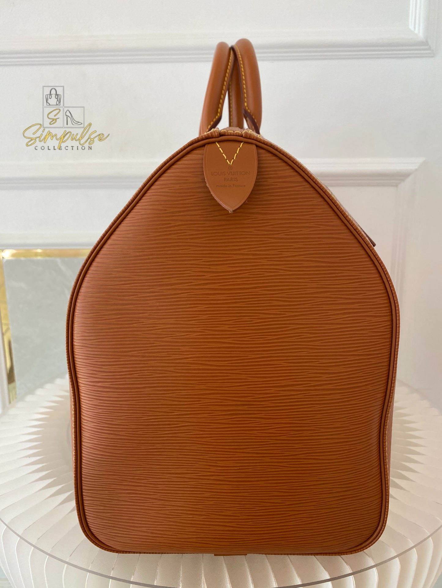 Louis Vuitton Keepall Epi Leather Cipango Gold
