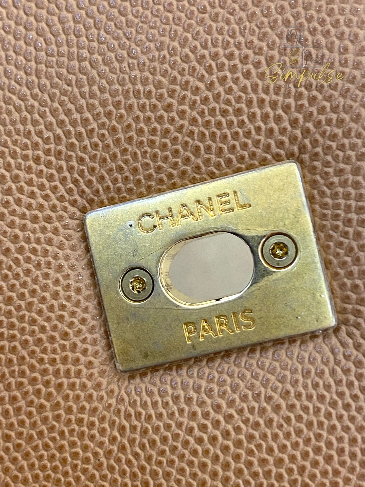 Chanel Coco Lizard Medium Top Handle