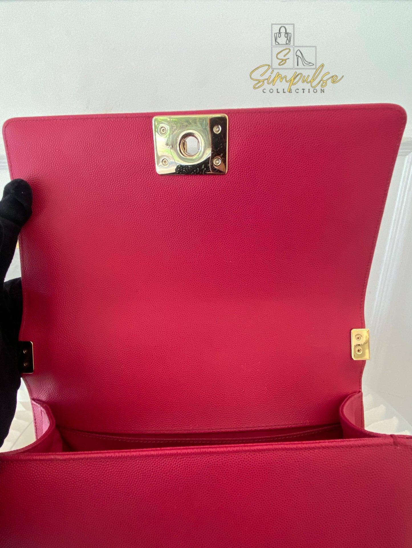Chanel Leboy Caviar Pink Old Medium GHW