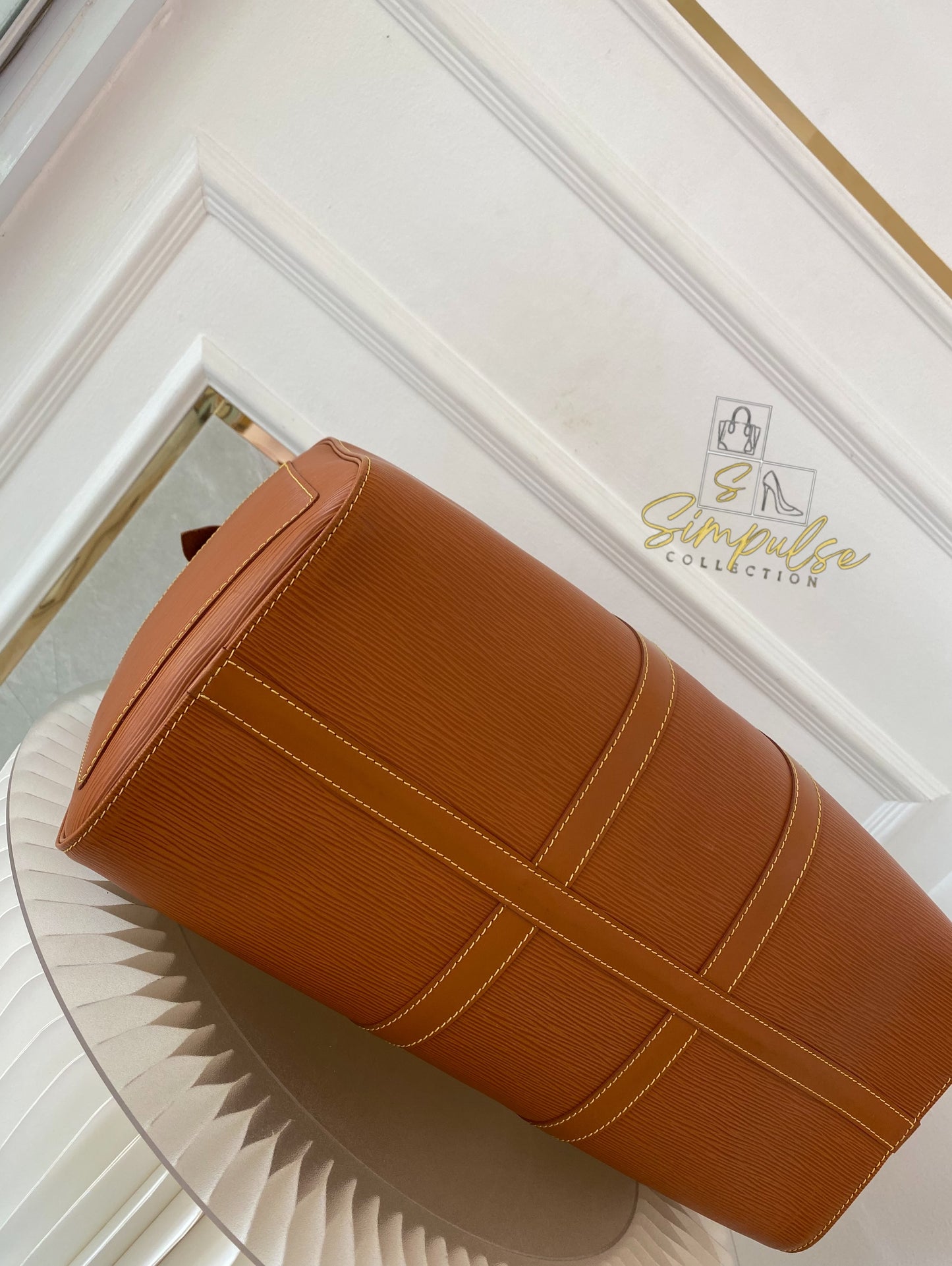 Louis Vuitton Keepall Epi Leather Cipango Gold