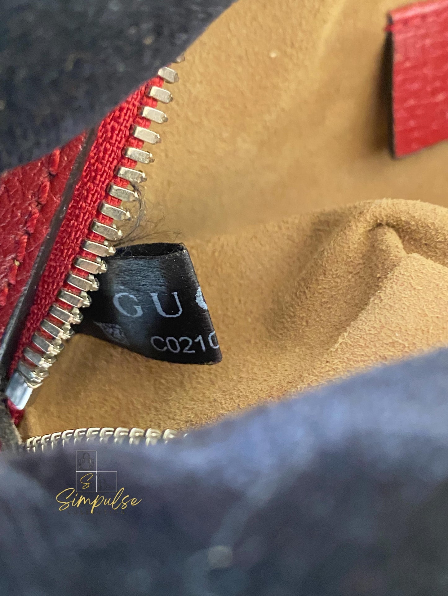 Gucci GG Supreme Monogram Tian Web Small Camera Bag