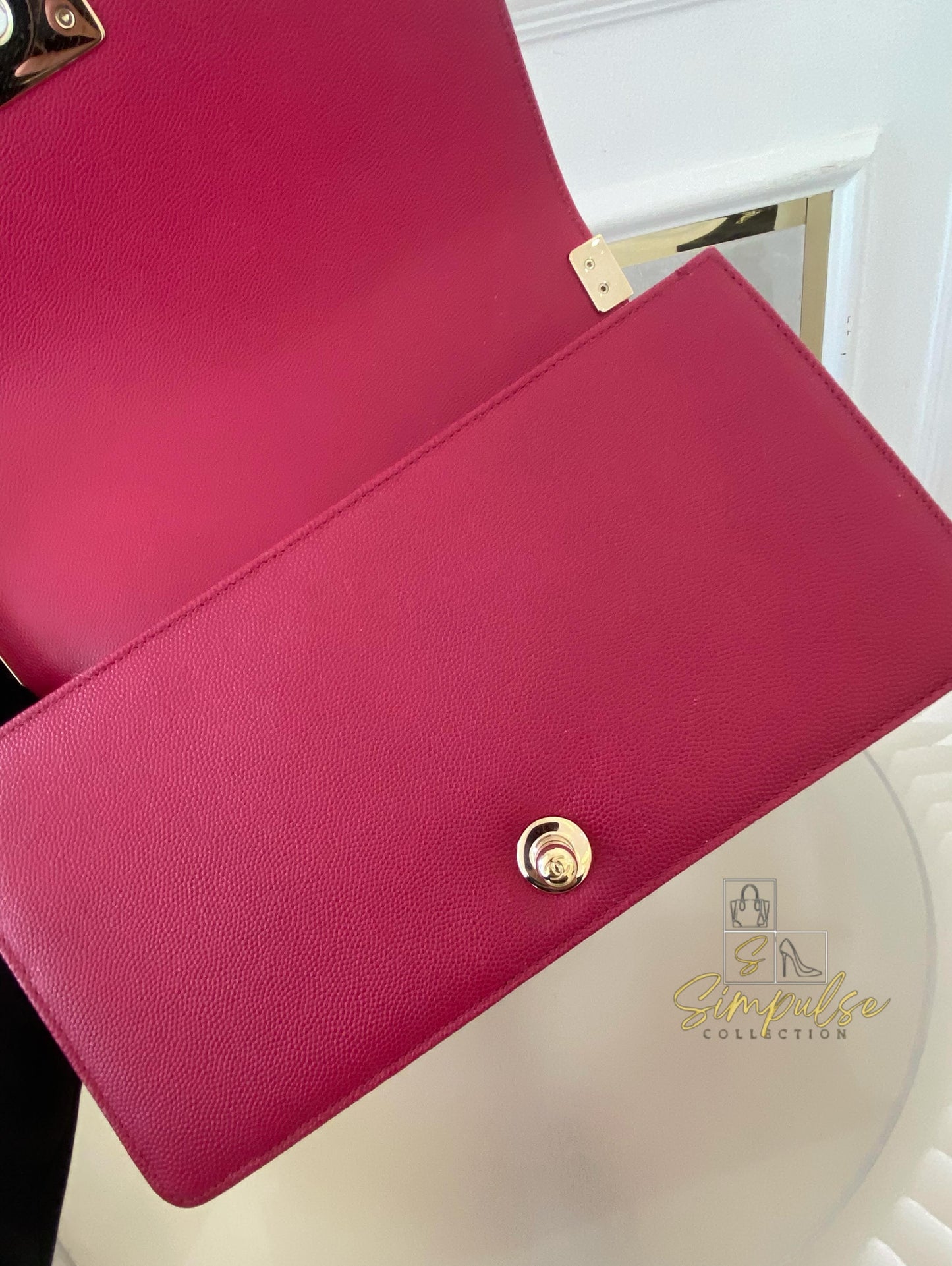 Chanel Leboy Caviar Pink Old Medium GHW