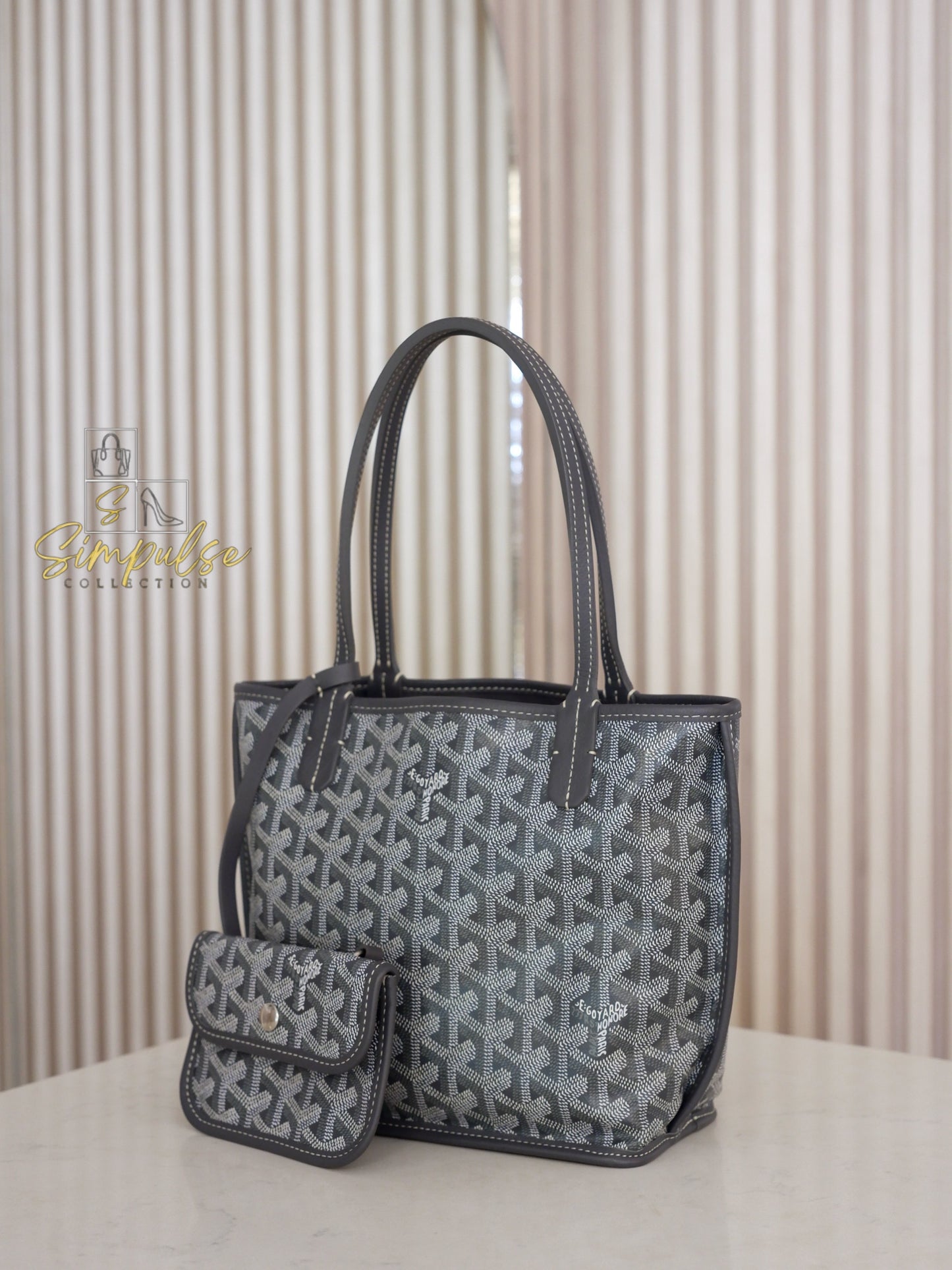 GOYARD MINI ANJOU GRAY