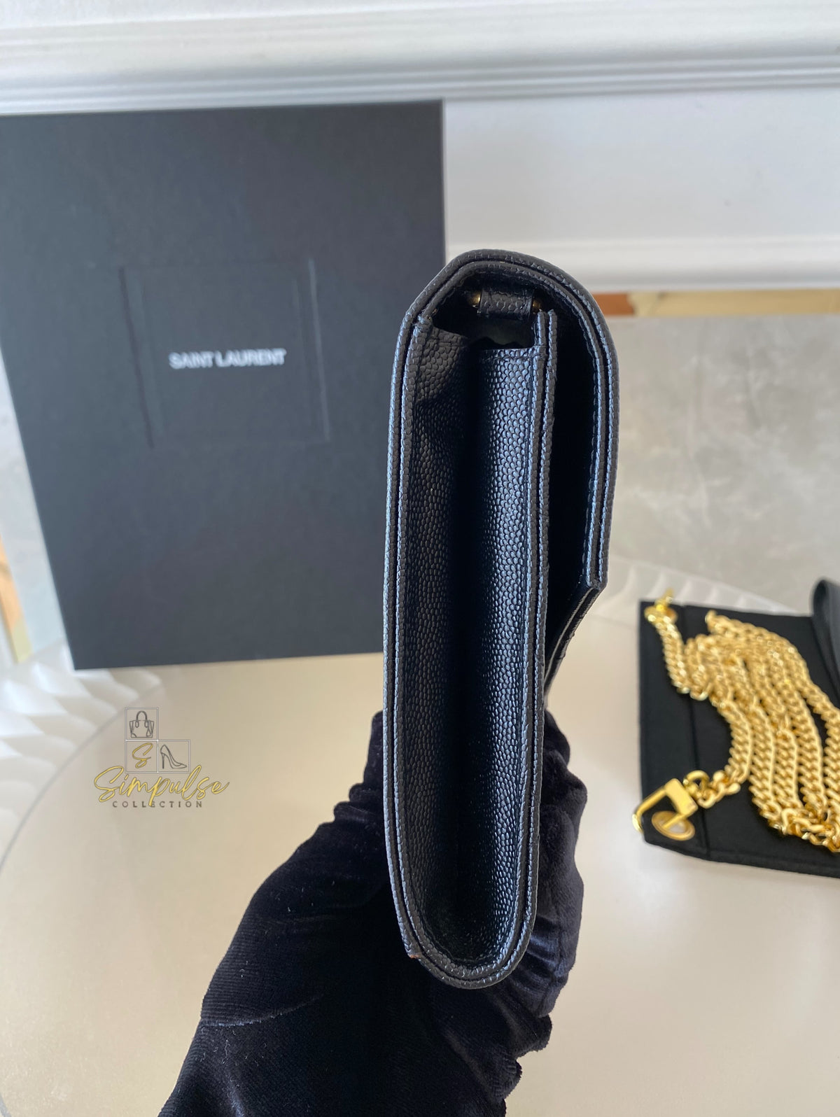 YSL ENVELOPE FLAP WRISTLET