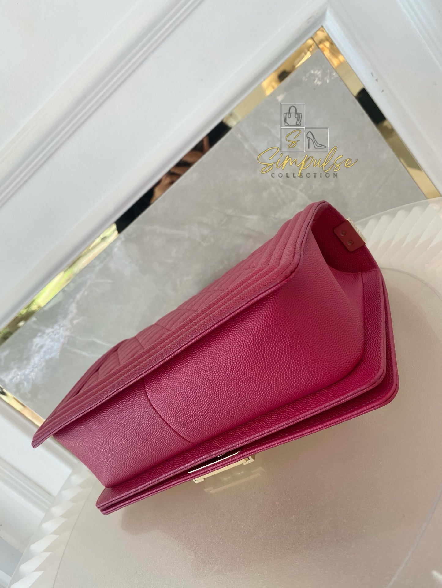 Chanel Leboy Caviar Pink Old Medium GHW