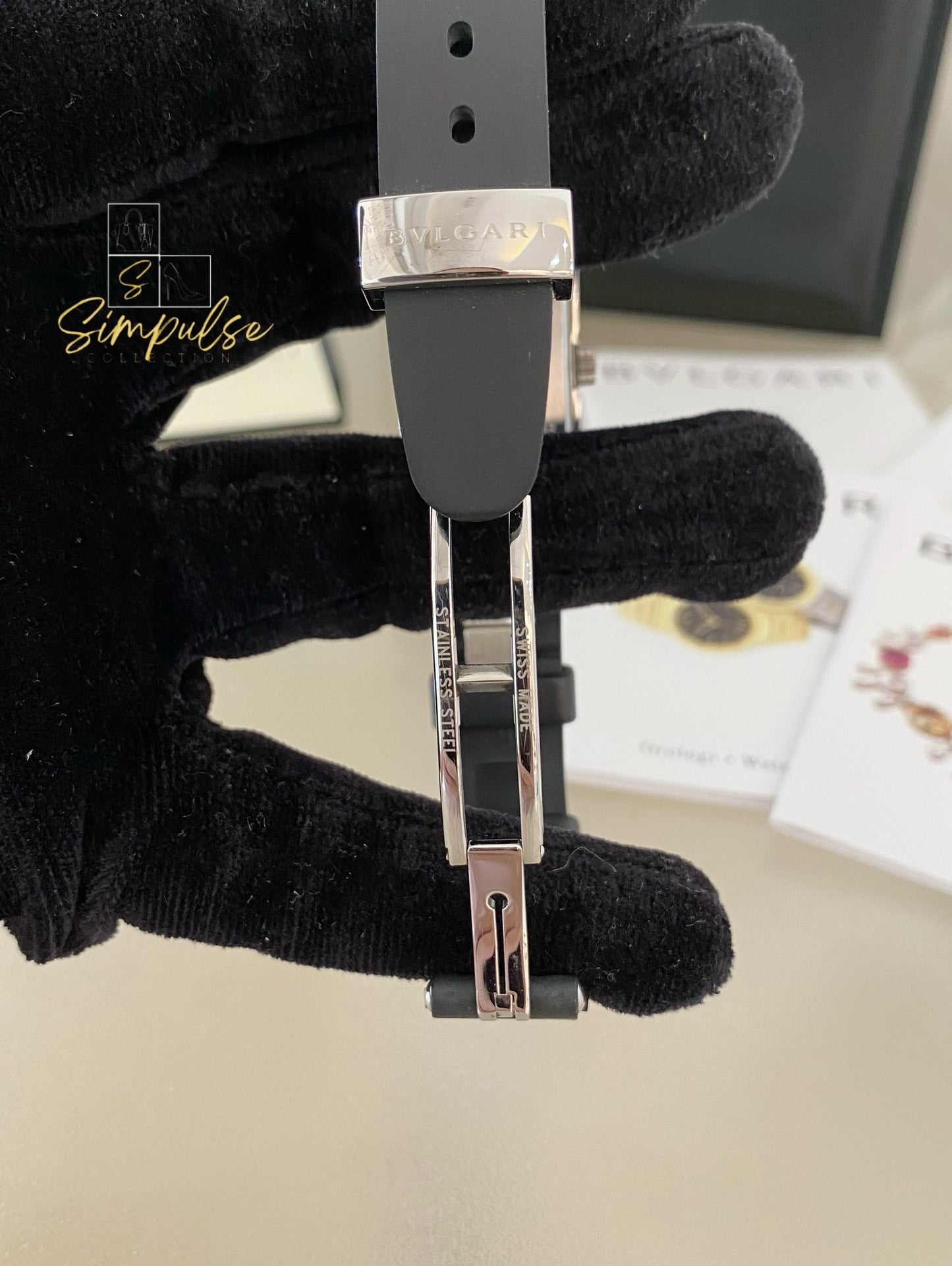 Bvlgari Rettangolo Black Dial